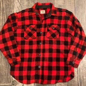 Vintage Buffalo Plaid Chill Chaser Wool Jacket Button Down